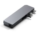 Satechi Aluminium Pro Hub Mini, USB4 96W, 6K@60Hz, 2x USB-A 3.0, Ethernet, USB-C, Audio, šedá_1519901048