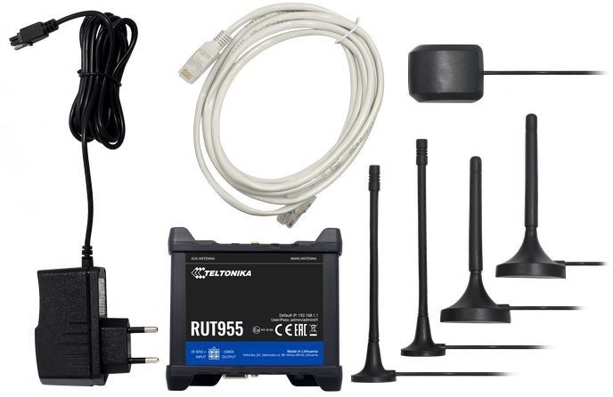 Teltonika LTE RUT955 Wi-Fi - 2xSIM, 3xLAN + 1xLAN/WAN, GP, USB, RS232_2128739083