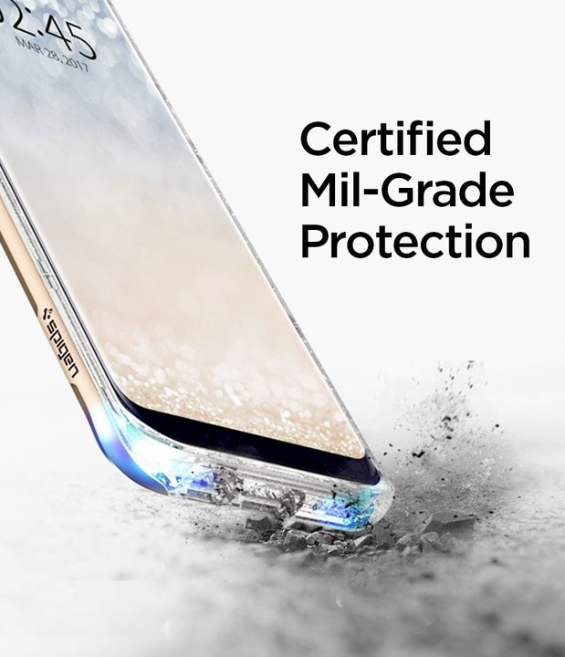 Spigen Neo Hybrid Crystal pro Samsung Galaxy S8, glitter gold_890554680