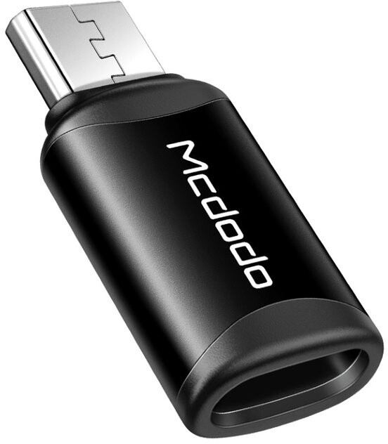 Mcdodo adaptér Lightning - microUSB, černá