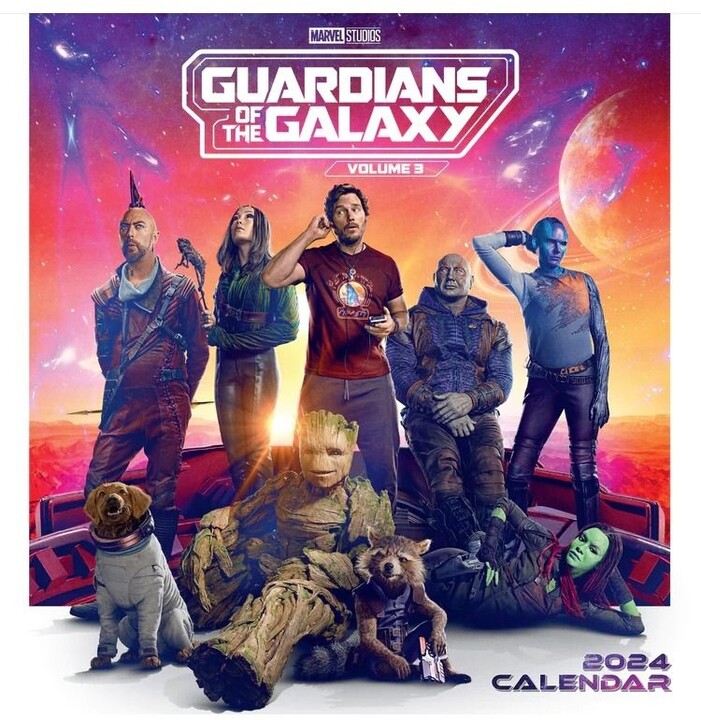 Kalendář 2024 Guardians of the Galaxy, nástěnný_880405940