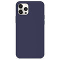EPICO Silikonový kryt na iPhone 12/12 Pro s podporou uchycení MagSafe, modrá