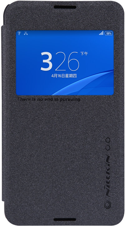 Nillkin Sparkle S-View pouzdro pro Sony E2105 Xperia E4, černá_1612419877