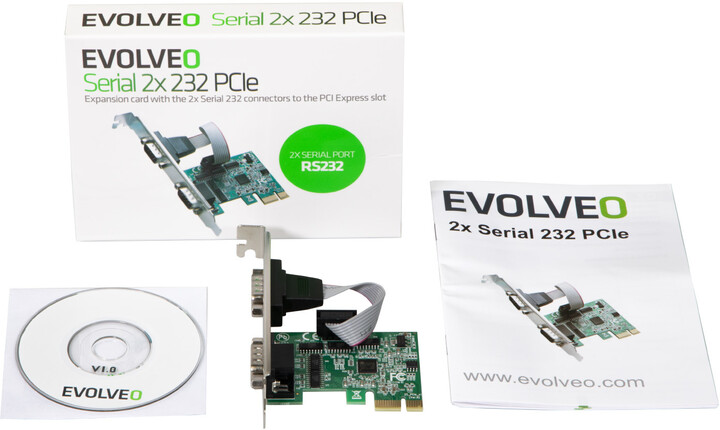 Evolveo 2x Serial 232 PCIe
