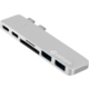 eSTUFF USB-C Slot-in Hub Pro, stříbrná