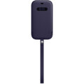 Apple kožený návlek s MagSafe pro iPhone 12/12 Pro, tmavě fialová