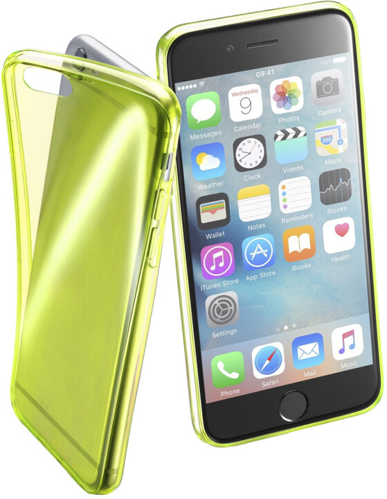 CellularLine FLUO barevné gelové pouzdro pro Apple iPhone 6/6S, žluté_2048373947