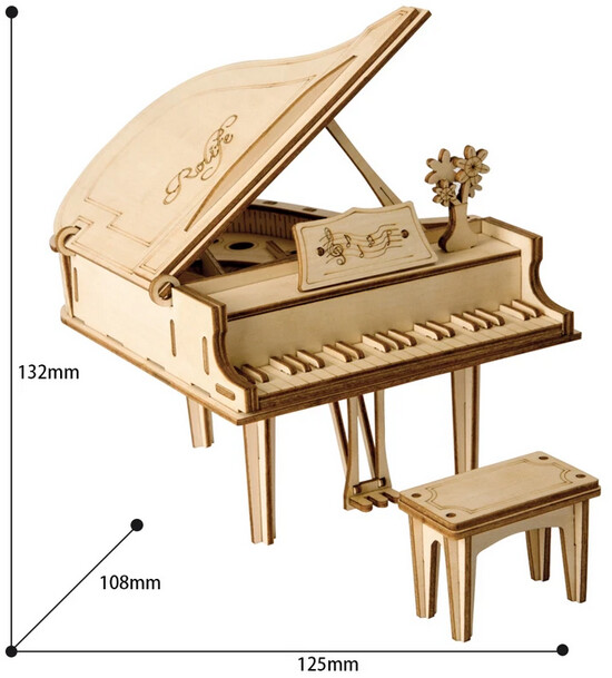 Stavebnice RoboTime - Velké piano, dřevěná_141944083