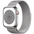 Apple Watch Series 8, Cellular, 45mm, Silver Stainless Steel, Silver Milanese Loop_1016742704