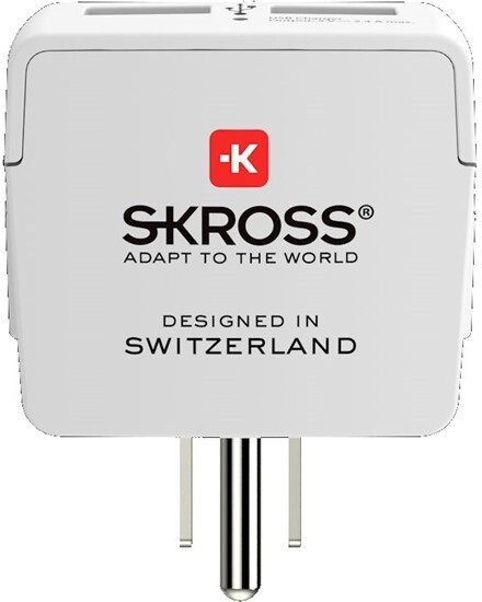 SKROSS cestovní adaptér USA 2x USB pro použití ve Spojených státech