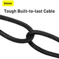 Baseus kabel Rapid Series 3v1 USB-A - USB-C/Lightning/microUSB, 1.2m, černá_2038866133