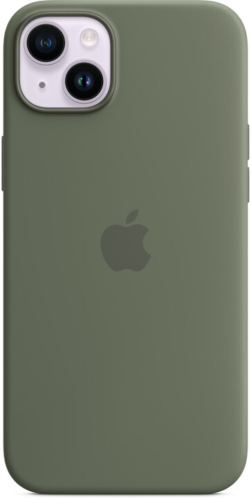 Apple Silikonový kryt s MagSafe pro iPhone 14 Plus, olivová_26915309