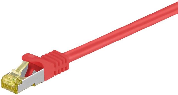 MicroConnect patch kabel S/FTP, RJ45, Cat7, 1m, červená_900915077