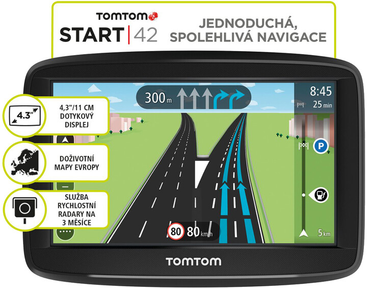 TOMTOM START 42 Europe Lifetime mapy_1244773322