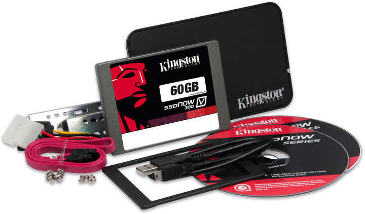 Kingston SSDNow V300 - 60GB, Desktop/Notebook upgrade kit_138959420