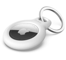 Belkin bezpečné pouzdro na Apple AirTag s kroužkem, bílá