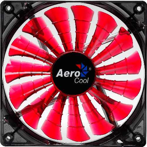 Aerocool Shark Fan, 120 mm, červená_1234308525