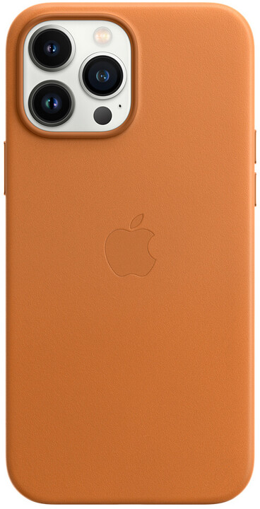 Apple kožený kryt s MagSafe pro iPhone 13 Pro Max, zlatohnědá_474255970