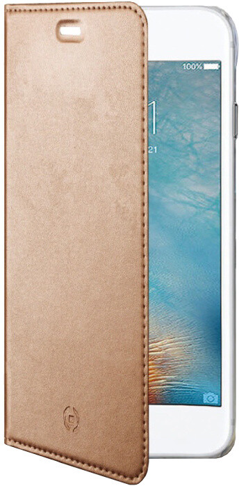 CELLY Air ultra tenké pouzdro typu kniha pro Apple iPhone 7, PU kůže, růžovozlaté_1137415486