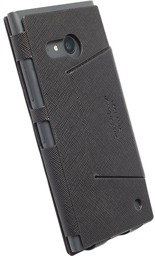 Krusell flipové pouzdro MALMÖ FLIPCASE STAND pro Nokia Lumia 730/735, černá_1961718798