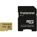 Transcend Micro SDHC 500S 32GB 95MB/s UHS-I U3 + SD adaptér