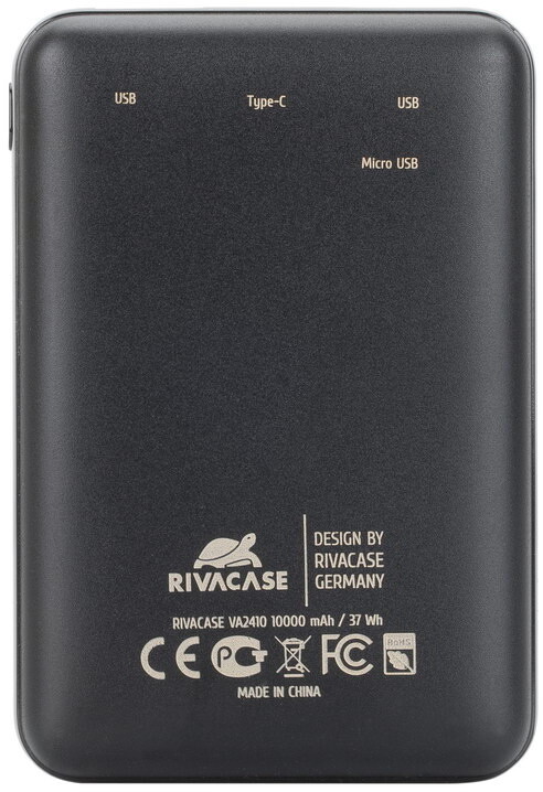 RivaCase RIVAPOWER VA2410 powerbanka 10000 mAh, Li-Pol baterie, černá_516849256