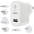 Belkin USB 230V nabíječka MIXIT Metallic 1x2.4A TRAVEL KIT, bílá