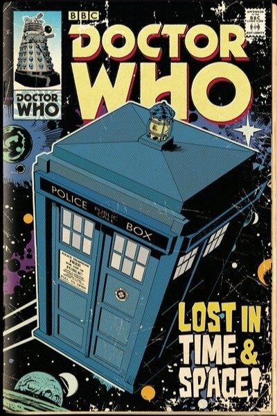 Plakát Dr. Who - Tardis Comic_1549722712