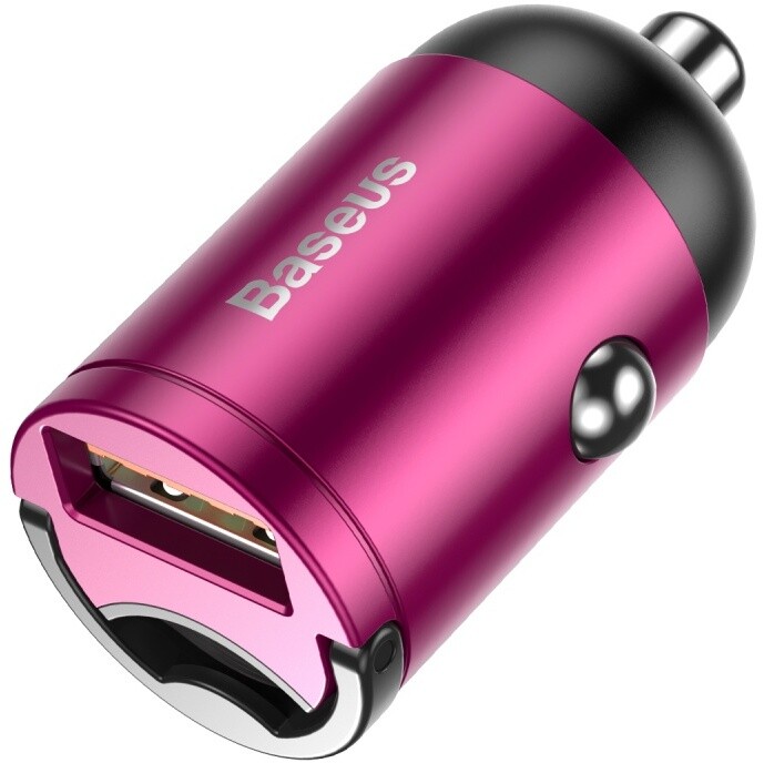 Baseus Tiny Star Mini nabíječka do automobilu USB (30W), růžová_31229542