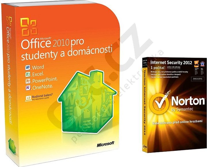 Microsoft Office 2010 pro studenty a domácnosti (DVD) + NIS2012_36060507