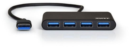 Port connect USB HUB, 4x USB 3.0, šedý_1187349387