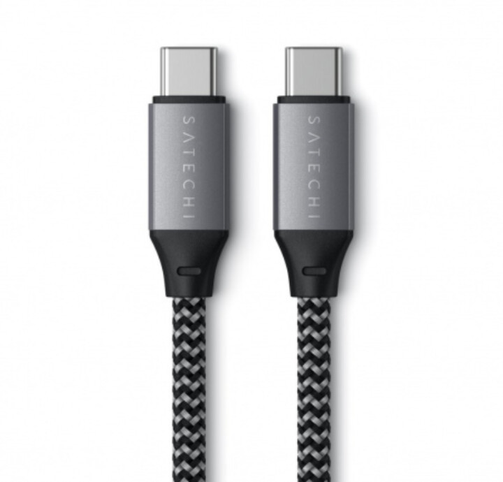 Satechi USB-C to USB-C Short Cable 25cm, šedá_520565993