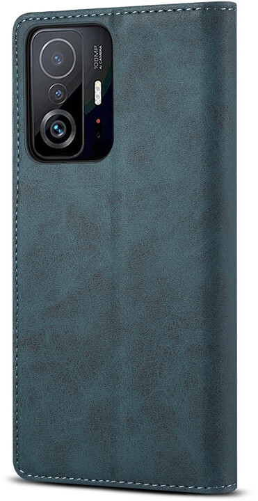 Lenuo Leather flipové pouzdro pro Xiaomi Mi 11T/11T PRO, modrá_473889858