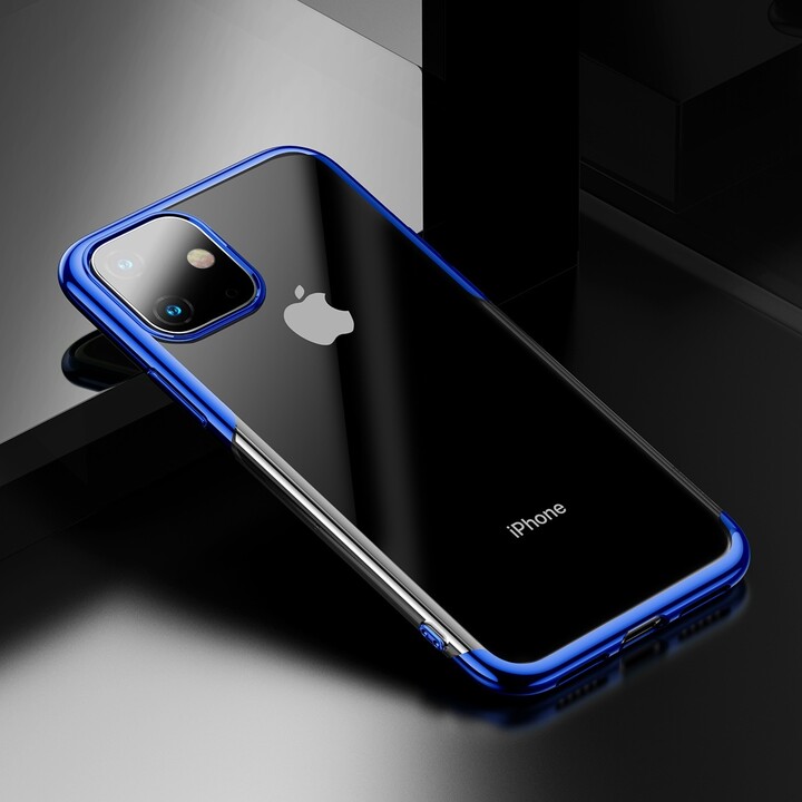 BASEUS Shining Series gelový ochranný kryt pro Apple iPhone 11, modrá_984932934