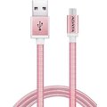 ADATA Micro USB kabel pletený, 1m, růžový_1152733719