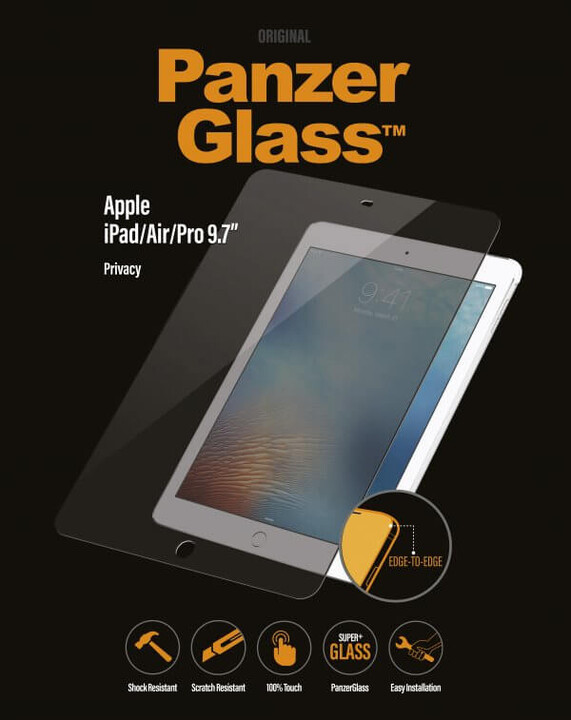 PanzerGlass Edge-to-Edge Privacy pro Apple iPad/Air/Pro 9,7&quot;, čiré_1551473425