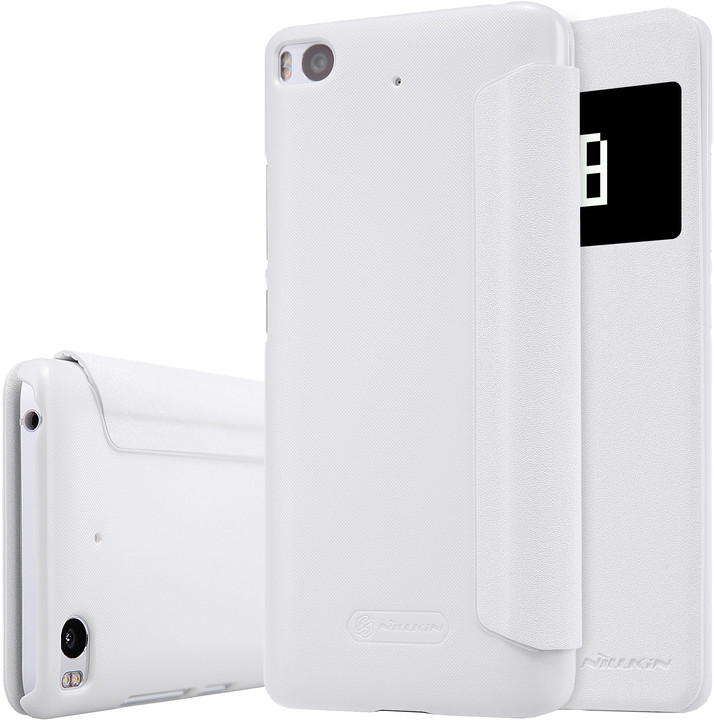 Nillkin Sparkle Leather Case pro Xiaomi Mi 5S, bílá_2068704443