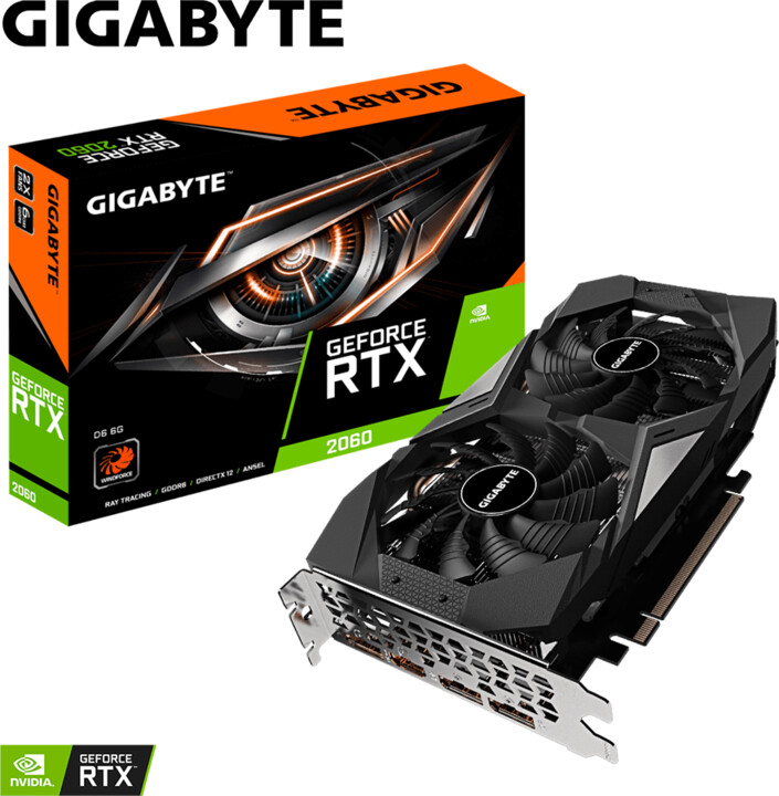 GIGABYTE GeForce RTX 2060 D6 6G, 6GB GDDR6_855683005