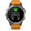 GARMIN fenix5 Plus Sapphire Titanium, Orange Band_1475690278