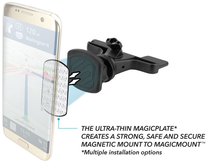Scosche magicMOUNT magnetický držák s bezdrátovou nabíječkou do slotu CD/DVD_2030706216