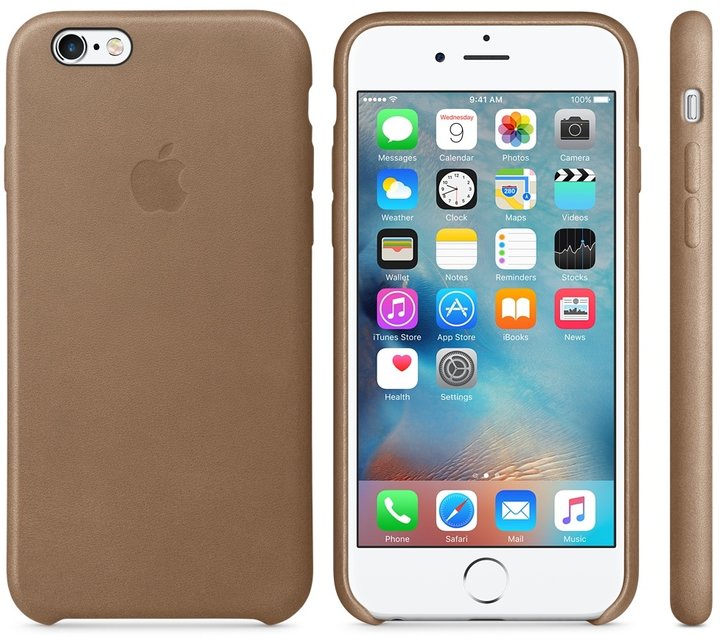 Apple iPhone 6s Leather Case, hnědá_362642928