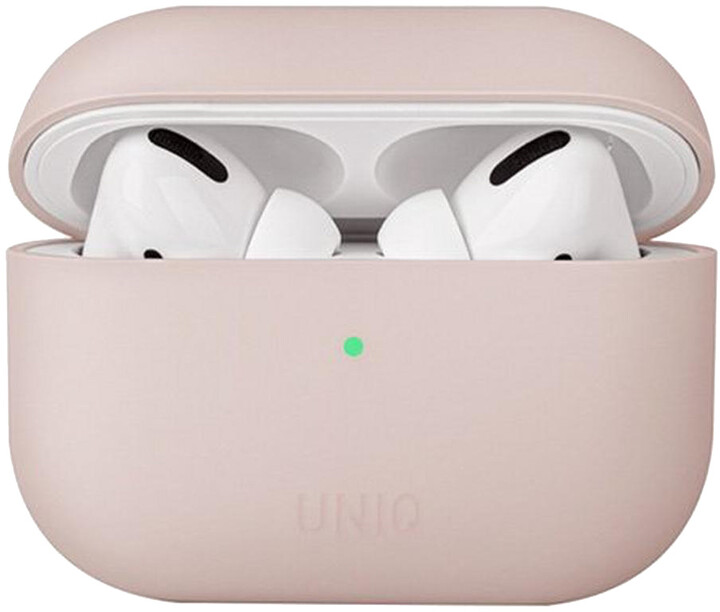 UNIQ silikonové pouzdro Lino Hybrid Liquid pro Airpods Pro, růžová_1667008163