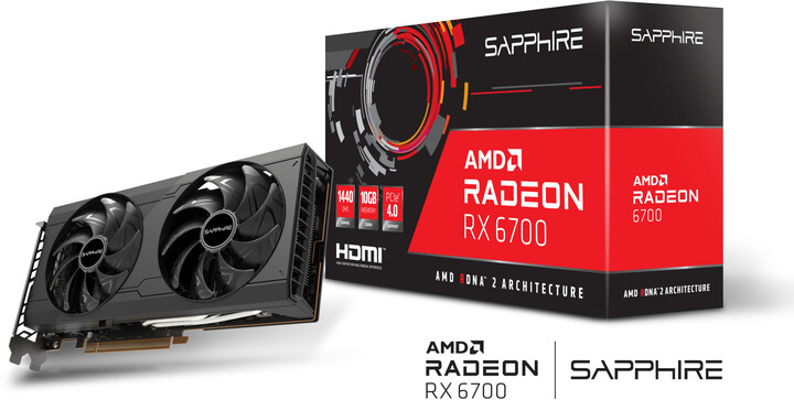 Sapphire Radeon RX 6700 10GB, 10GB GDDR6_1416327423