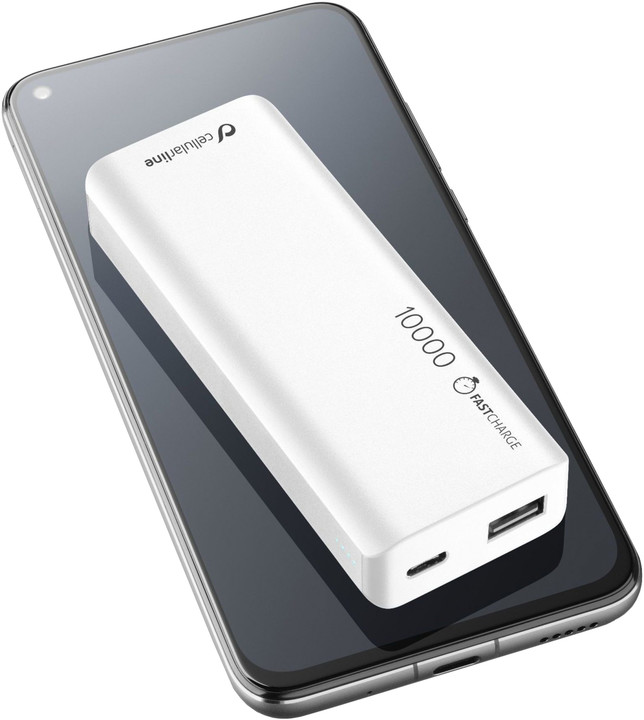 CellularLine FREEPOWER SLIM Ultratenká powerbanka 10000mAh, bílá_1547991881