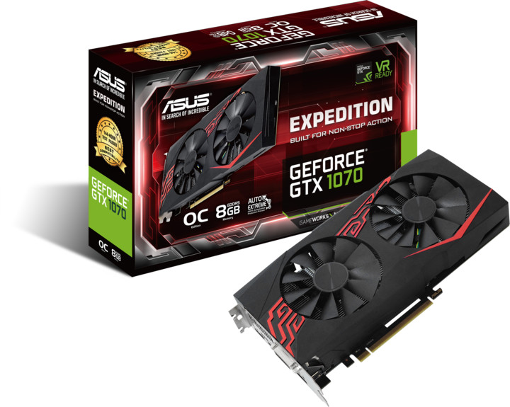 ASUS GeForce GTX 1070 EX-GTX1070-O8G, 8GB GDDR5_906405402