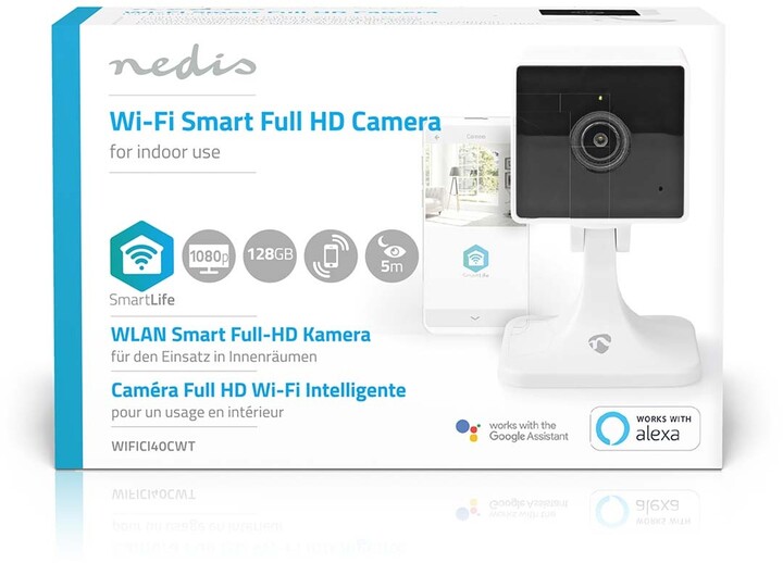 Nedis Wi-Fi Smart vnitřní kamera, Full HD 1080p, Cloud, Noční vidění_195880494