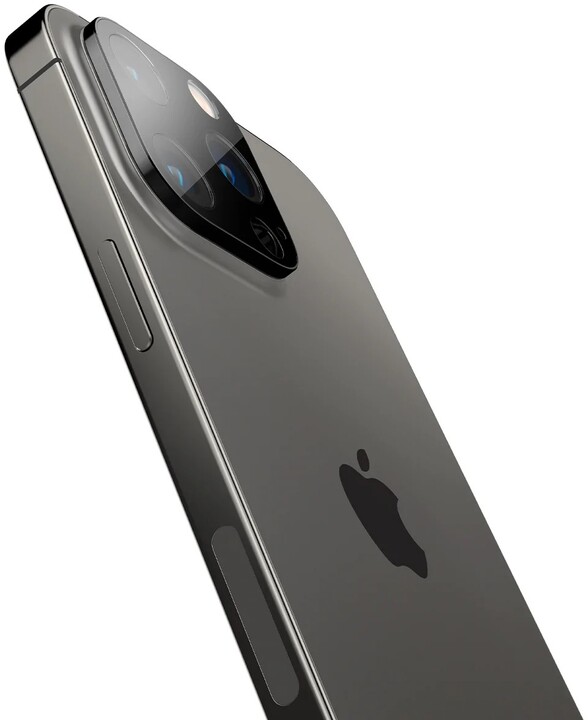 Spigen ochranné sklo Optik pro Apple iPhone 14 Pro/iPhone 14 Pro Max, 2 ks, černá_1333058416