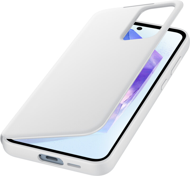 Samsung flipové pouzdro Smart View pro Galaxy A55 5G, bílá_513594277