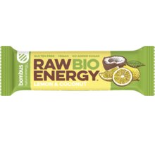Bombus BIO Raw energy, tyčinka, citrón a kokos, 50g