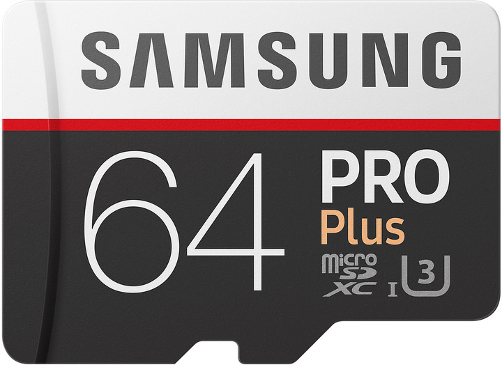 Samsung Micro SDXC 64GB PRO Plus UHS-I U3 + SD adaptér_1663984649
